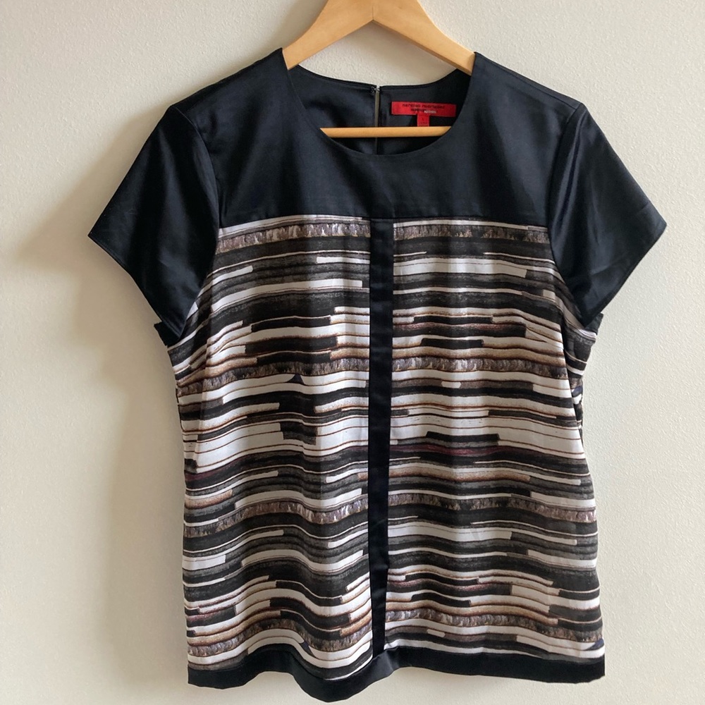 Horizontal Blocked Blouse